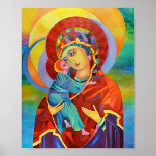 Póster Virgin Mary and Child Our Lady