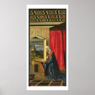 Póster Virgin Mary, de The Annunciation diptych (el aceit