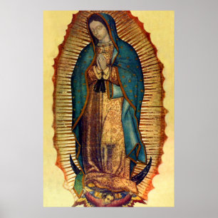 Póster Virgin Mary Guadalupe Tilma Full Image