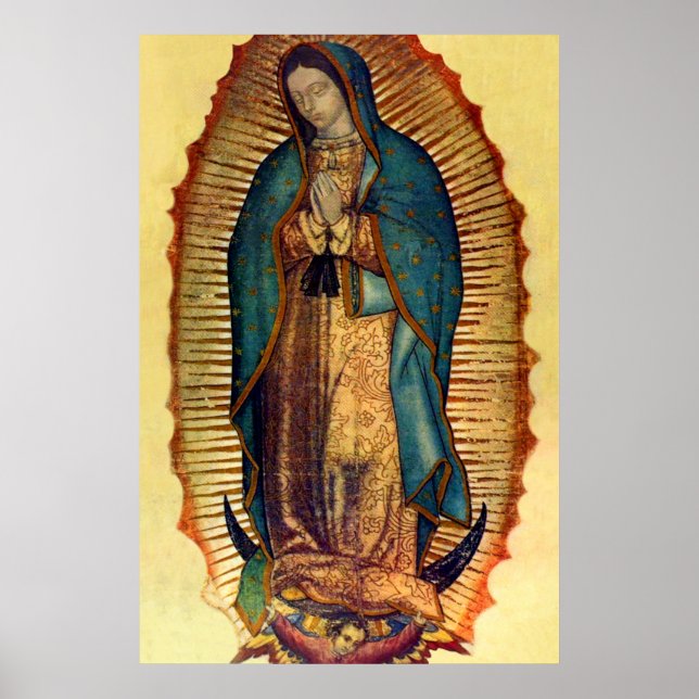 Póster Virgin Mary Guadalupe Tilma Full Image (Frente)