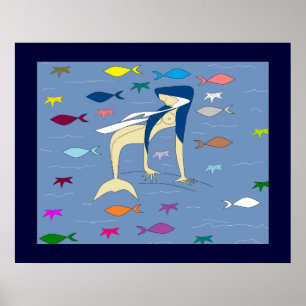PÓSTER VIRGIN MERMAID BENDECIDO