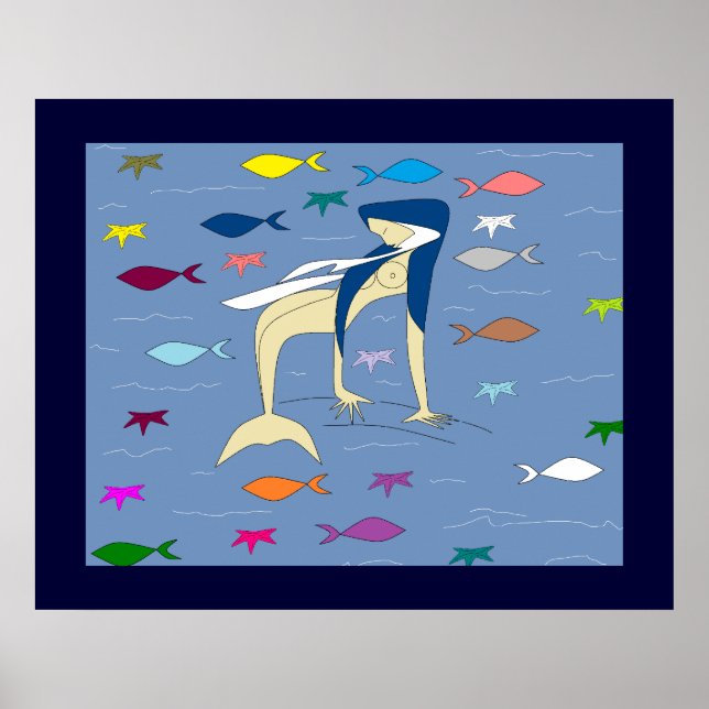 PÓSTER VIRGIN MERMAID BENDECIDO (Frente)