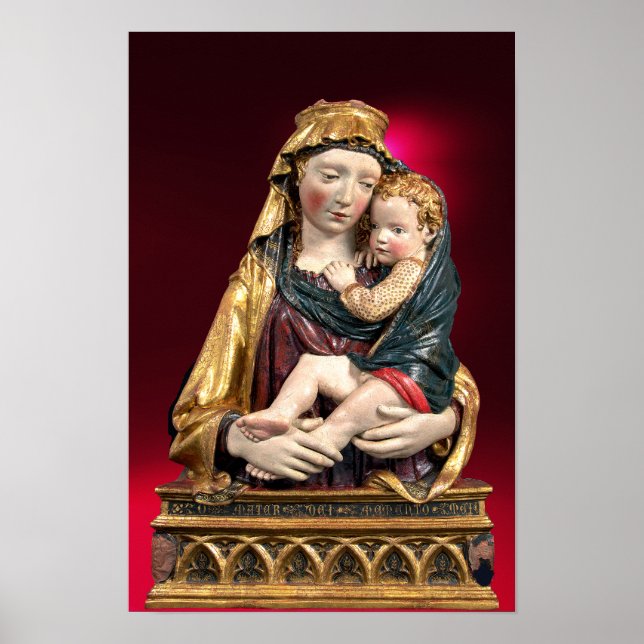 Póster VIRGINA CON NIÑOS, Navidades de la Ruby Roja (Frente)