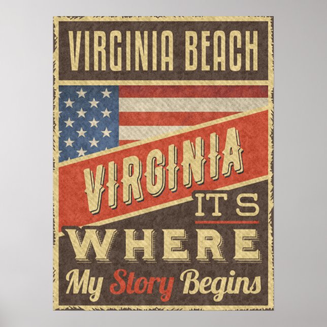 Póster Virginia Beach (Frente)