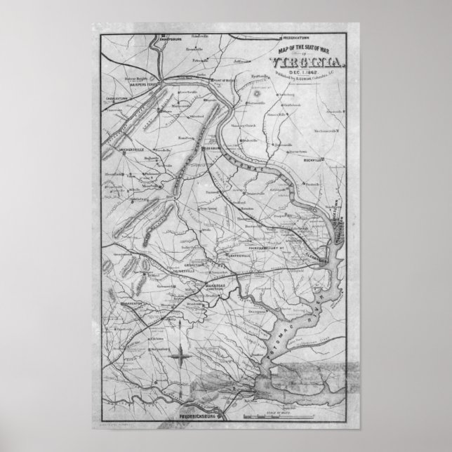 Póster Virginia en la guerra civil (Frente)