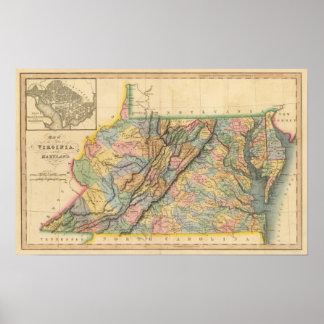 Póster Virginia, Maryland 2