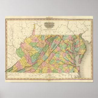 Póster Virginia Maryland y Delaware