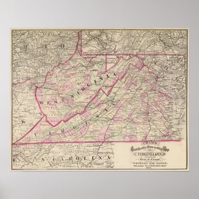 Póster Virginia Occidental (Frente)