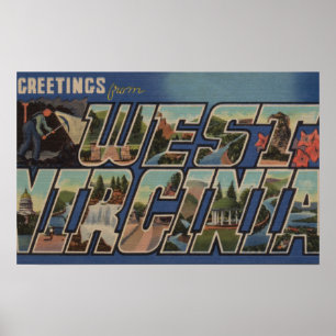Póster Virginia Occidental (minero de carbón) - escenas