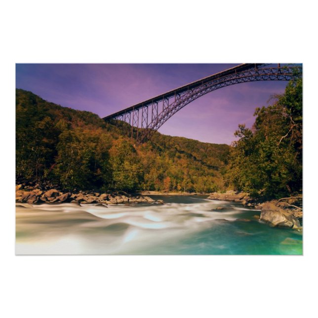 Póster Virginia Occidental, Parque Estatal Babcock (Anverso)