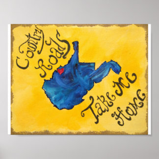 Póster Virginia Occidental tiene mi corazón