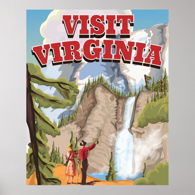 Póster Virginia State vintage travel poster (Frente)