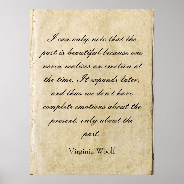 Póster Virginia Woolf quote poster (Frente)
