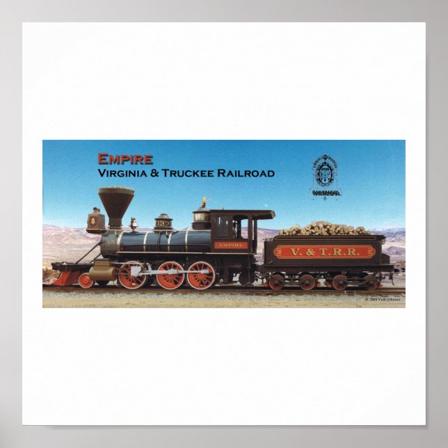 Póster Virginia y Truckee RailEngine Empire print (Frente)