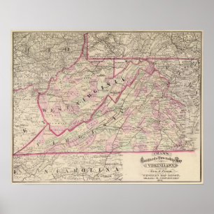 Póster Virginia y Virginia Occidental