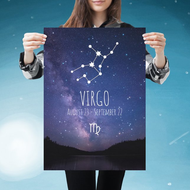 Póster Virgo | Poster de constelación de Zodiaco personal (Subido por el creador)