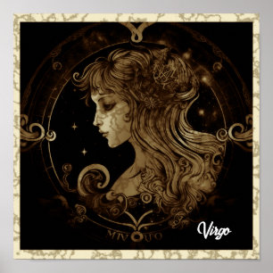 Póster Virgo Sign Wall Art Poster