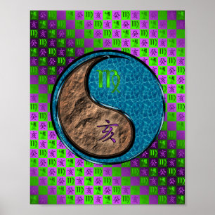 Póster Vírgo y Boar de Agua