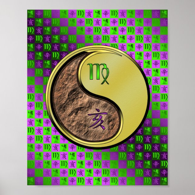 Póster Virgo y Boar Metalizado (Frente)