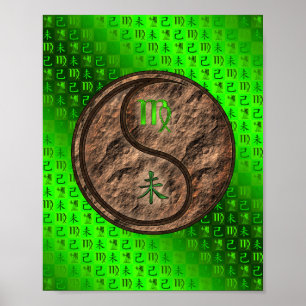 Póster Virgo y cabra de la Tierra