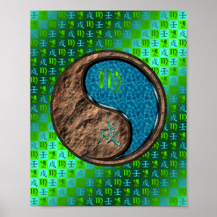 Póster Virgo y Perro Agua