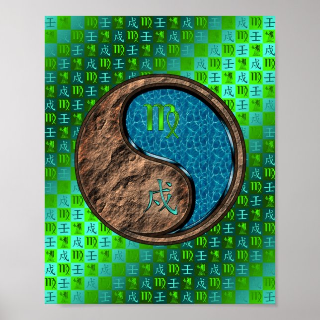 Póster Virgo y Perro Agua (Frente)