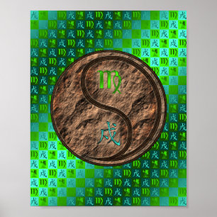 Póster Virgo y Perro de la Tierra