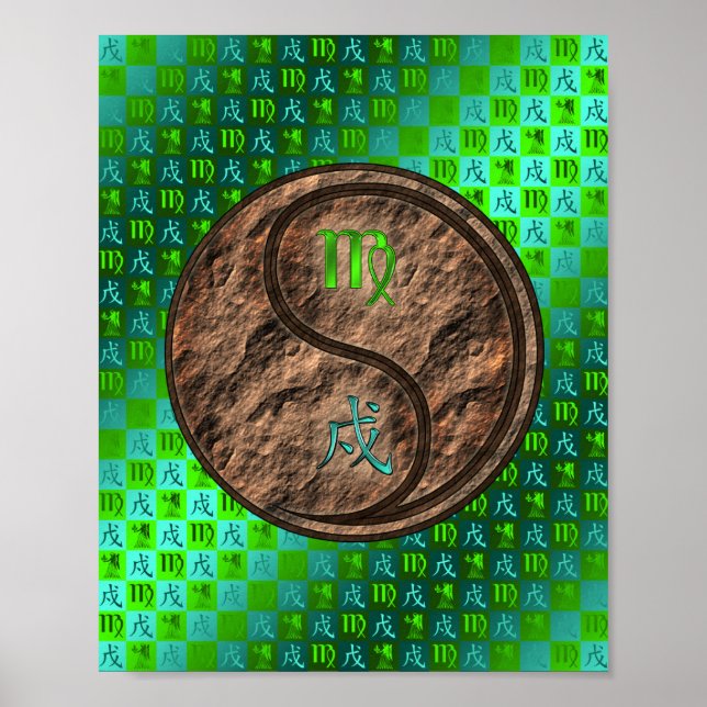 Póster Virgo y Perro de la Tierra (Frente)