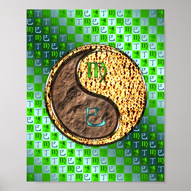 Póster Virgo y Serpiente de Fuego (Frente)