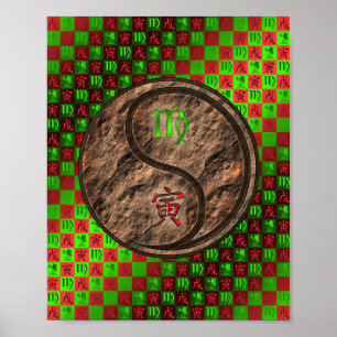 Póster Virgo y Tigre de la Tierra