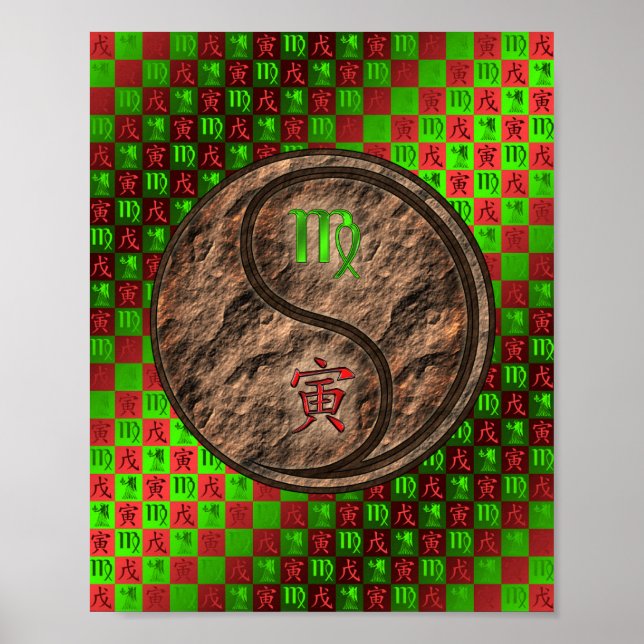 Póster Virgo y Tigre de la Tierra (Frente)