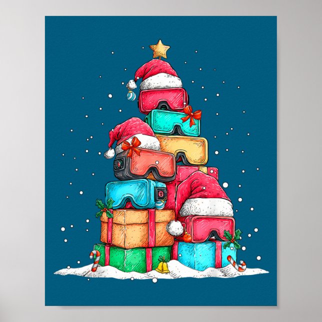 Póster Virtual Reality Vr Gles Le Gaming Old School Gamer (Frente)