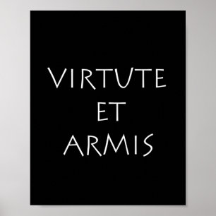 Póster Virtute et armis
