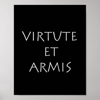 Póster Virtute et armis