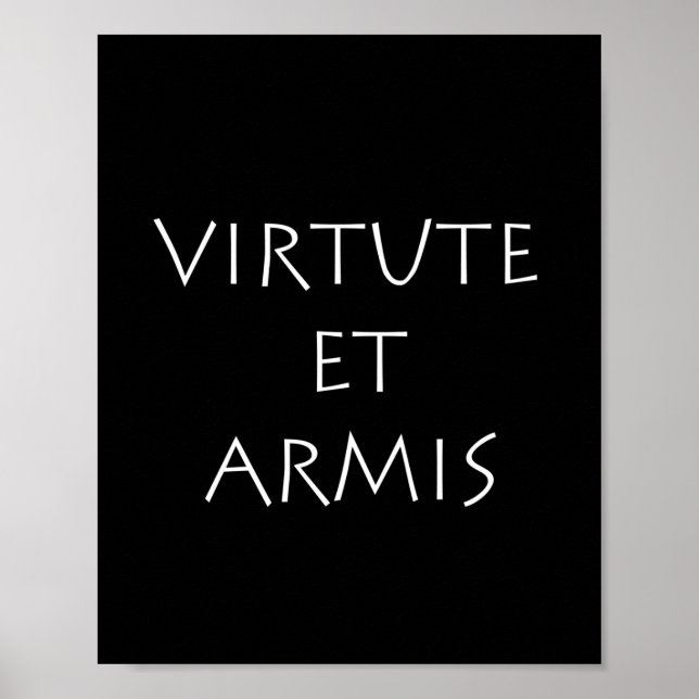 Póster Virtute et armis (Frente)