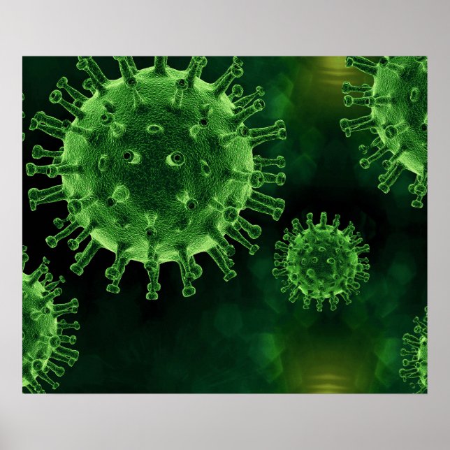 Póster Virus Covid Patógenos Infección (Frente)