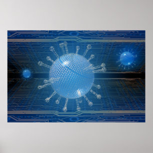 Póster Virus de ordenador