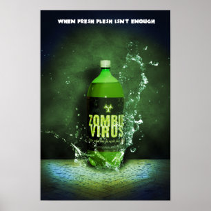 Póster Virus del zombi