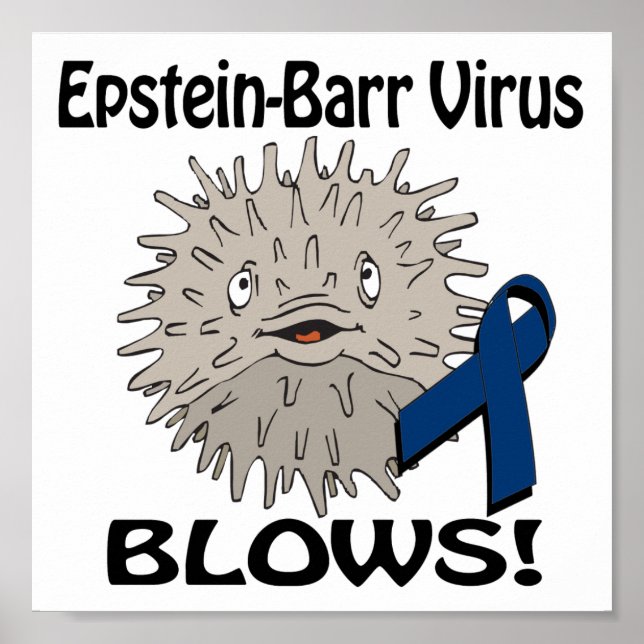 Póster Virus Epstein-Barr: diseño de conciencia (Frente)