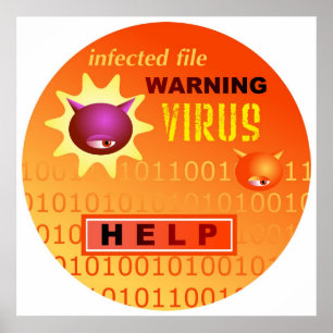 Póster Virus informático