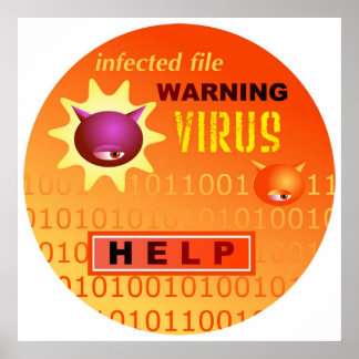 Póster Virus informático