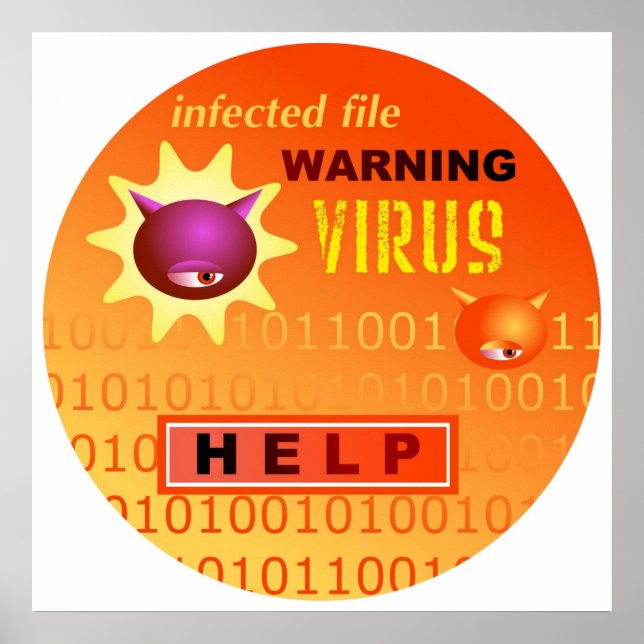 Póster Virus informático (Frente)