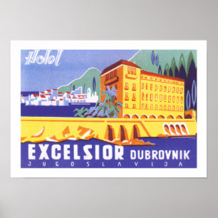 Póster Virutas para rellenar Dubrovnik del hotel