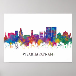 Póster Visakhapatnam Andhra Pradesh Skyline