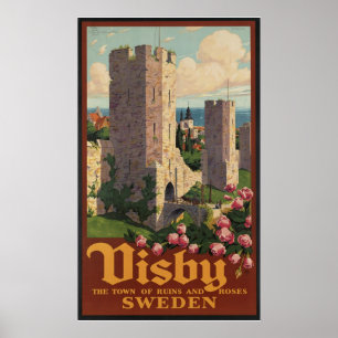 Póster Visby Suecia