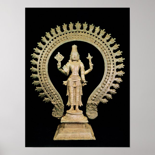 Póster Vishnu, Late Chola (Frente)