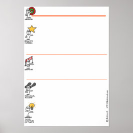 Póster Vision Board, un poster para el realista ses rêves