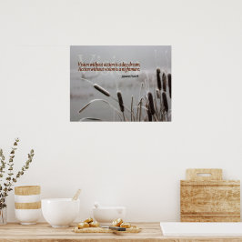 Póster Visión de acción de citas Inspiradoras del proverb