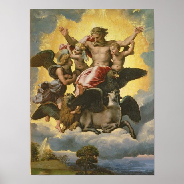 Póster Visión de Ezekiel, c.1518 (Frente)