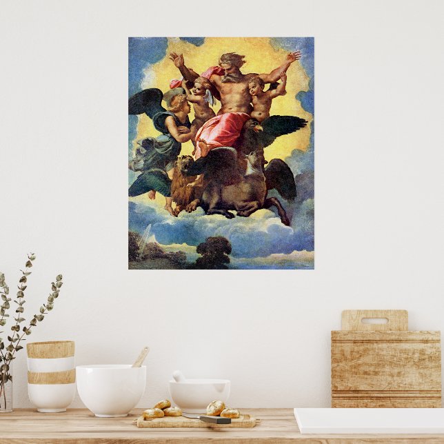 Póster Visión de Ezequiel, pintura de Rafael, (Cocina)